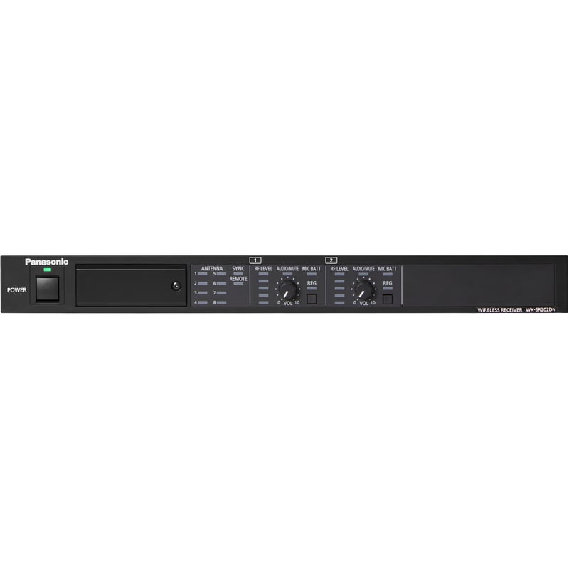 Panasonic WX-SR202DN 2-Channel Dante Digital Wireless Mic Receiver - Thumbnail 1