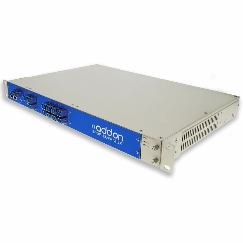 AddOn 8 Channel C-Band Active MUX EDFAs and Tunable Dispersion Compensator, ITU 100GHz, Channels 28-35, 8x100G, 80km, Power Budget 18dB (Link Engineering Req'd) - Thumbnail 1