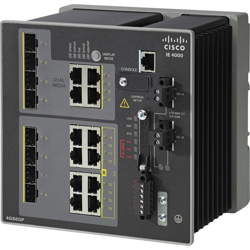 Cisco IE-4000-4GS8GP4G-E Layer 3 Switch - Thumbnail 1