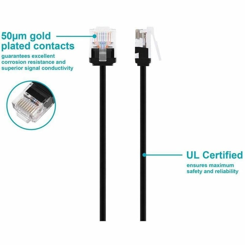SLIMRUN CAT6 ETHERNET PATCH CABLE 1FT_ - Thumbnail 3