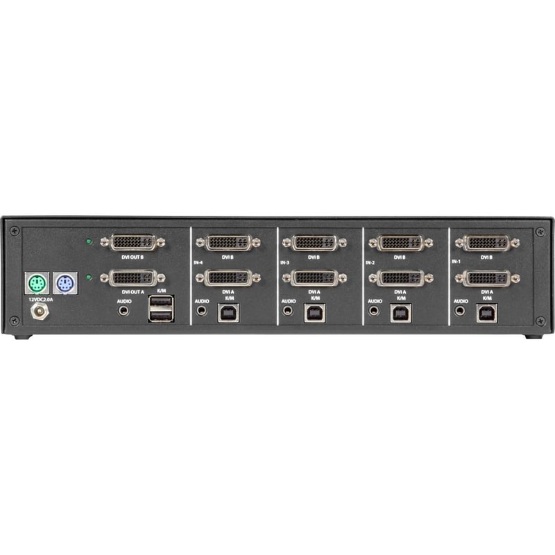 Black Box NIAP 3.0 Secure 4-Port Dual-Head DVI-I KVM Switch - Thumbnail 4