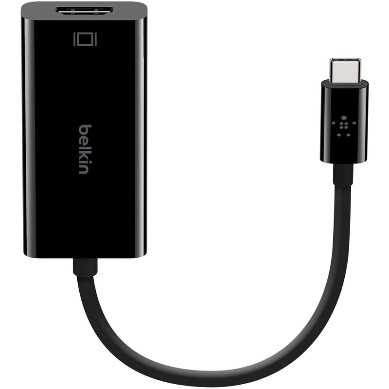 Belkin USB-C to HDMI Adapter Cable, 4k, video adapter - black - Thunderbolt 3/DisplayPort - Thumbnail 1