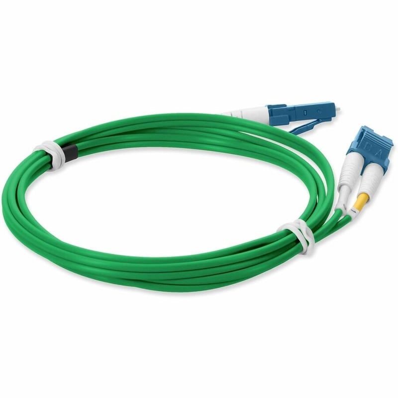 AddOn 3m LC to LC Green OS2 Duplex OFNP (Plenum-Rated) TAA SMF Fiber Patch Cable - Thumbnail 5
