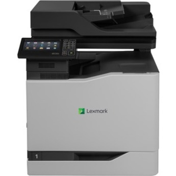 Lexmark CX820 CX820de Laser Multifunction Printer-Color-Copier/Fax/Scanner-52 ppm Mono/52 ppm Color Print-2400x600 Print-Automatic Duplex Print-200000 Pages Monthly-650 sheets Input-Color Scanner-1200 Optical Scan-Color Fax-Gigabi - Thumbnail 2