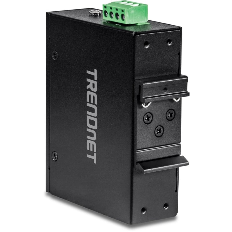 TRENDnet 5-Port Hardened Industrial Unmanaged Gigabit Switch; TI-PG50; 10/100/1000Mbps; DIN-Rail Switch; 4 x Gigabit PoE+ Ports; 1 x Gigabit Port; Gigabit Ethernet Network Switch; Lifetime Protection - Thumbnail 4