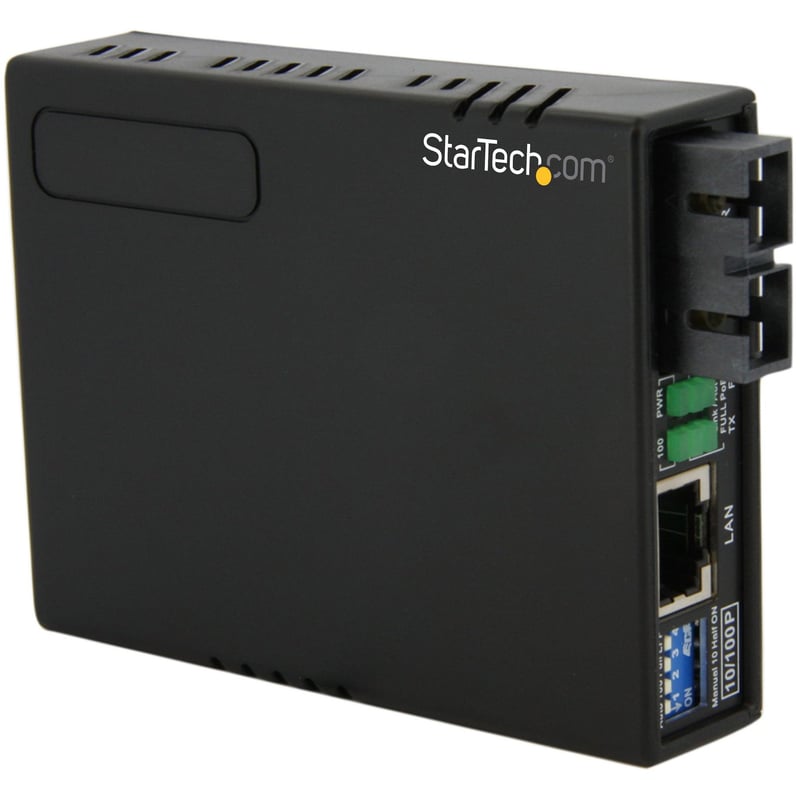 StarTech.com 10/100 Multi Mode Fiber to Ethernet Media Converter SC 2km with PoE - Thumbnail 1