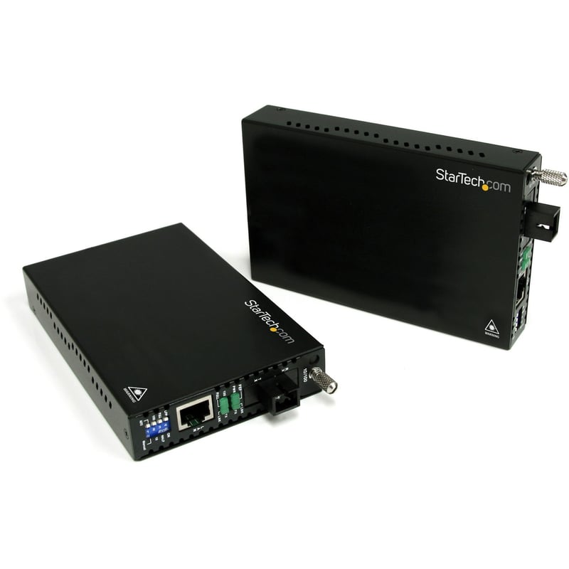 StarTech.com 10/100 Mbps Ethernet Single Mode WDM Fiber Media Converter Kit SC 20km - Thumbnail 1