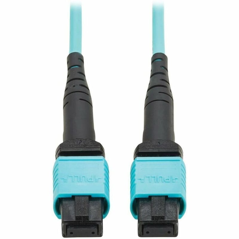100G MULTIMODE 50/125 OM4 FIBER CABLE 12F MPO/MPO-PC FF AQUA 3M TAA - Thumbnail 2