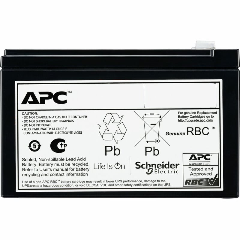 APC Replacement Battery Cartridge, VRLA, 9Ah, 12V DC, 2-year warranty - Thumbnail 2