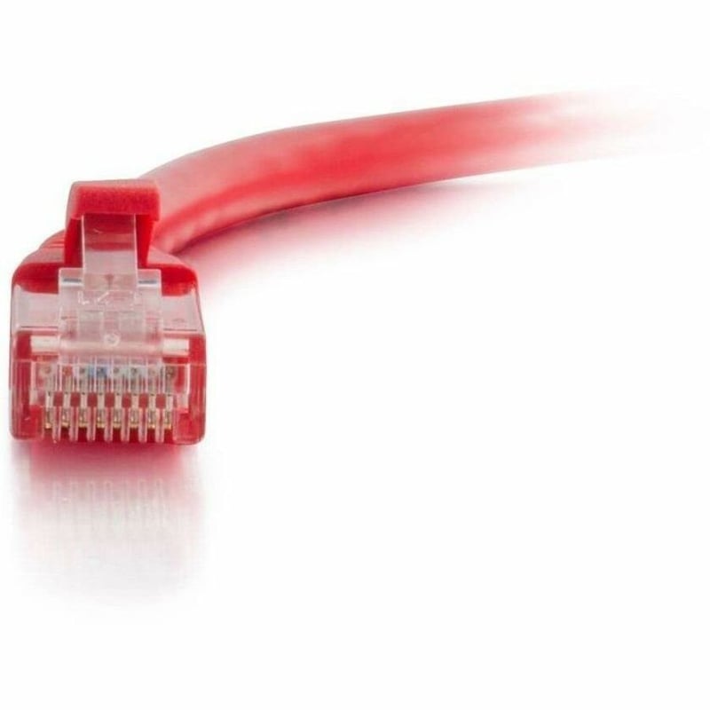 Quiktron 14ft Q-Series Cat6a Snagless (UTP) Ethernet Network Patch Cable, CM Rated - Red - Thumbnail 2