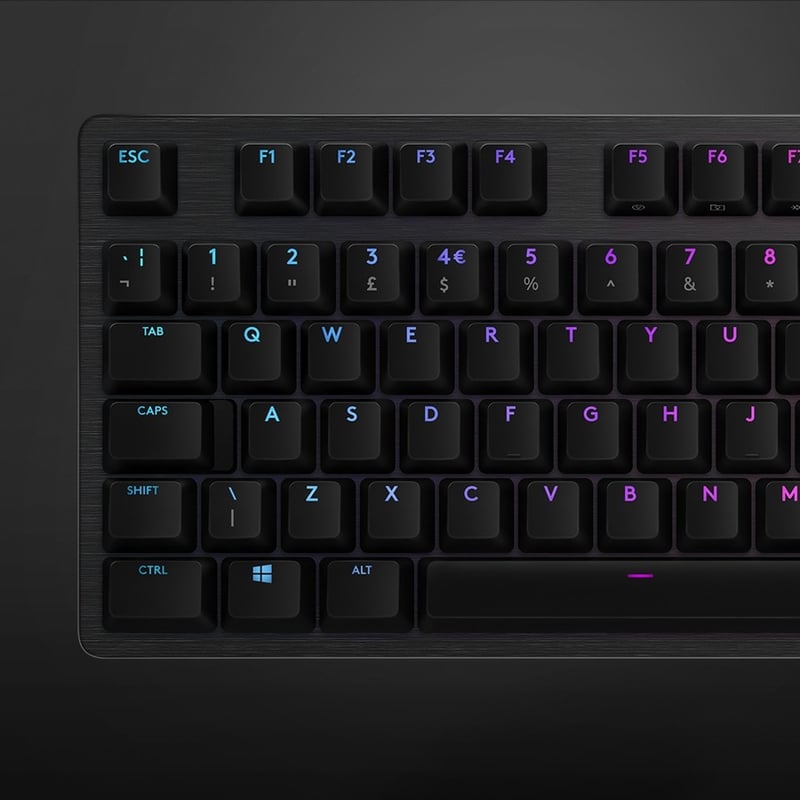 Logitech G512 RGB Mechanical Gaming Keyboard, GX Blue, USB Passthrough - Thumbnail 3