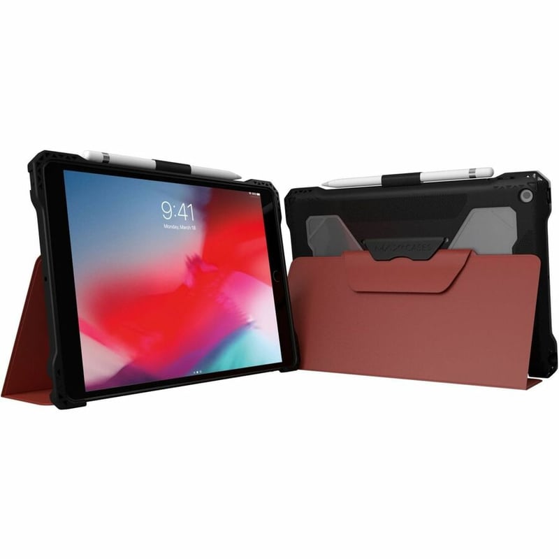 EXTREME FOLIO-X2 FOR IPAD 9 (7/8) 10.2(2021) (RED-NEW WIPEABLE MATERIAL) (RED) - Thumbnail 2