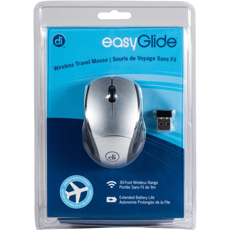 Digital Innovations EasyGlide Wireless 3-Button Travel Mouse - Thumbnail 5