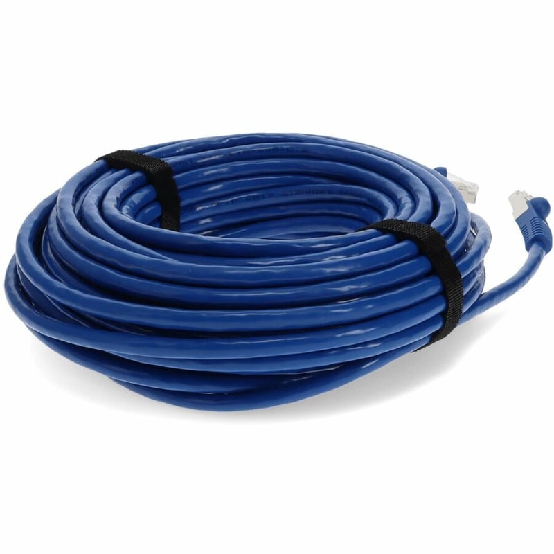 AddOn 12ft Blue CAT 7 Shielded (S/FTP) PVC Ethernet Cable Snagless Easy Clear Boot TAA RJ-45 M/M - Thumbnail 5