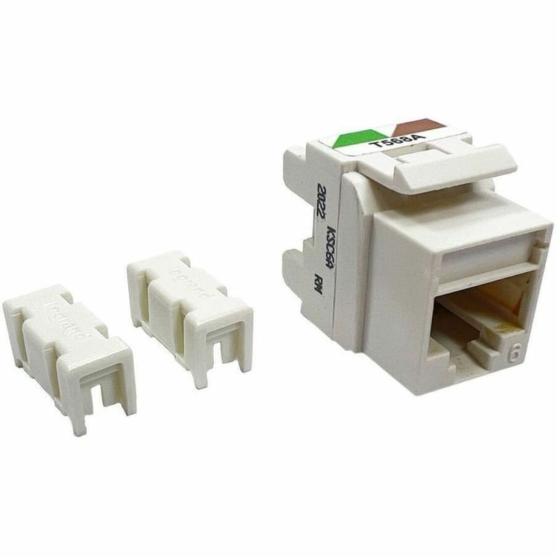 Ortronics Anti-corrosive Keystone Jack, 568a/b Fog White - Thumbnail 3