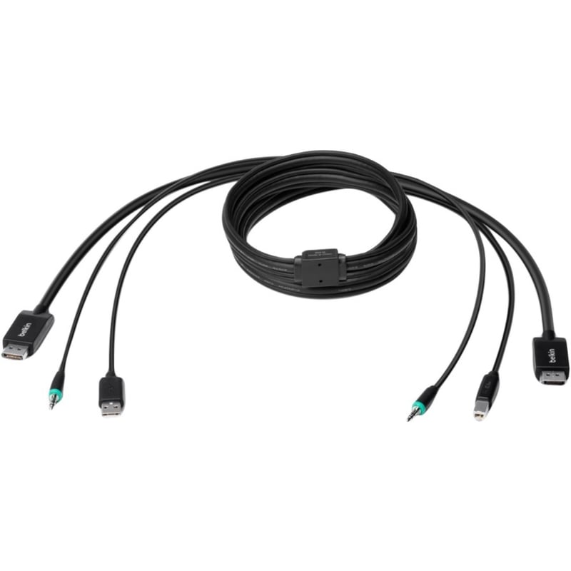 Belkin DisplayPort + USB A/B +Audio Combo Cable - Thumbnail 2