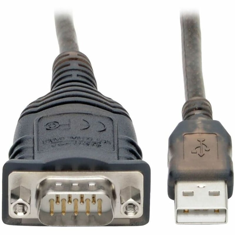 Eaton Tripp Lite Series USB to RS485/RS422 FTDI Serial Adapter Cable with COM Retention (USB-A to DB9 M/M), 30-in. (76.2 cm) - Thumbnail 1