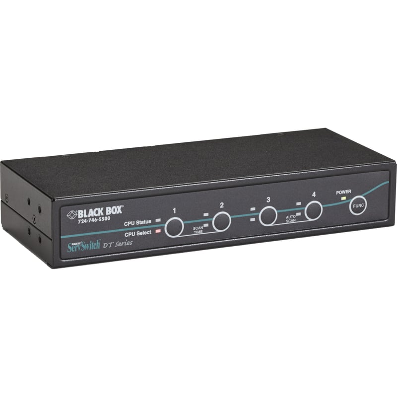 Black Box ServSwitch DT DVI 4-Port with Emulated USB Keyboard/Mouse - Thumbnail 1