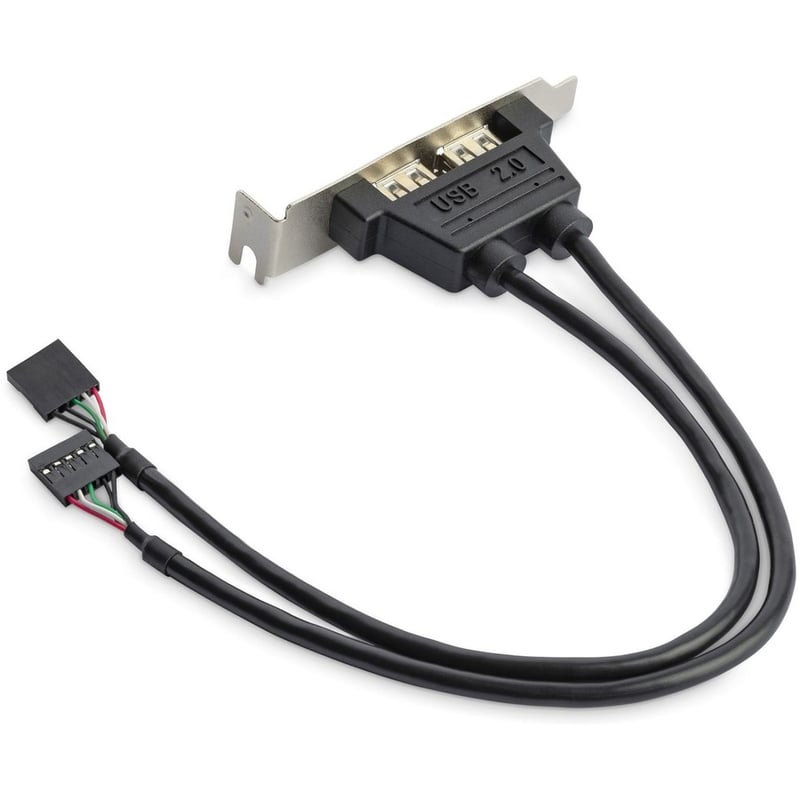 StarTech.com 2 Port USB A Female Low Profile Slot Plate Adapter - Thumbnail 2