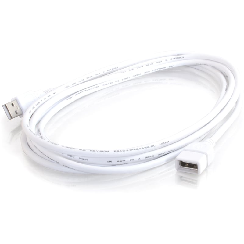 C2G 2m USB Extension Cable - USB A Male to USB A Female Cable - Thumbnail 4