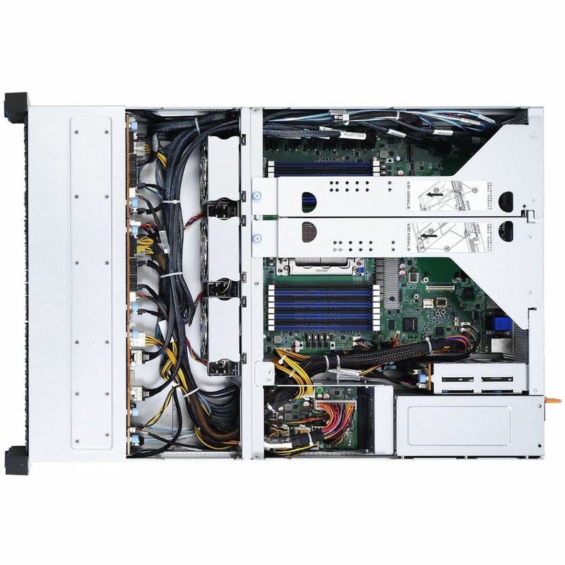 Mitac Transport SX TS65A-B8036 Barebone System - 2U Rack-mountable - Socket SP3 - 1 x Processor Support - Thumbnail 3