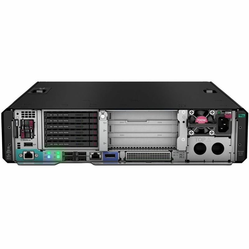 HPE ProLiant DL145 Gen11 2U Rack Server - 1 x Intel EPYC 8024P 2.40 GHz - 32 GB RAM - Serial ATA/600 Controller - Thumbnail 2