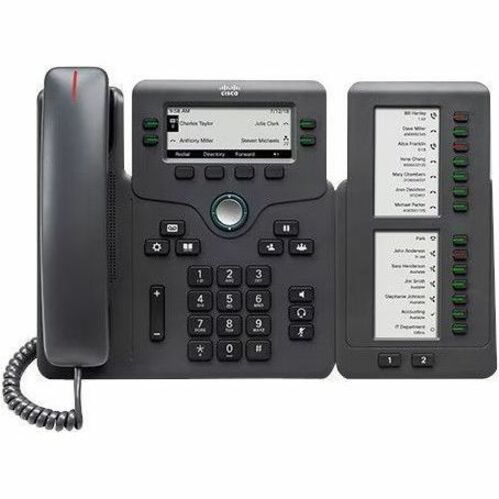 Cisco 6821 IP Phone - Corded - Corded - Wall Mountable - Thumbnail 3