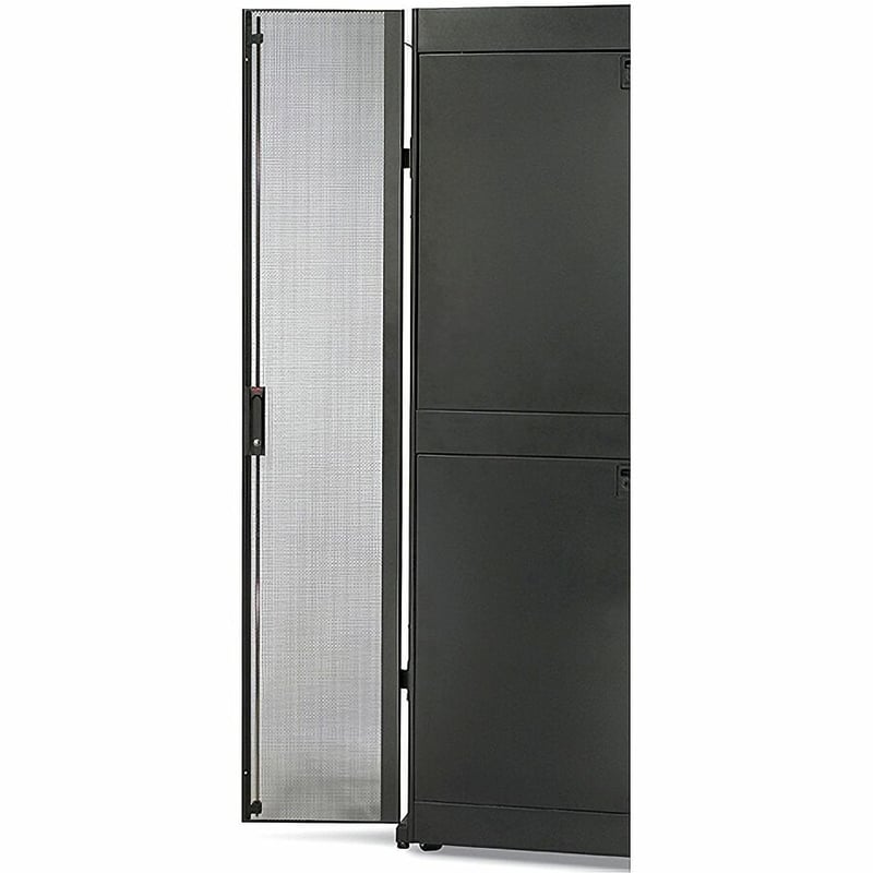 NetShelter SX 45U 600mm Wide Perforated Split Doors Black - Thumbnail 2