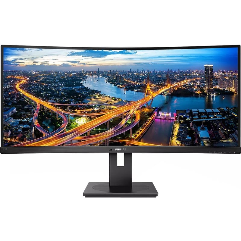 PHILIPS 346B1C 34" Monitor, Cuved, LED, UltraWide QHD (3440x1440), USB-C, USB-Hub, 4 Year Manufacturer Warranty - Thumbnail 2