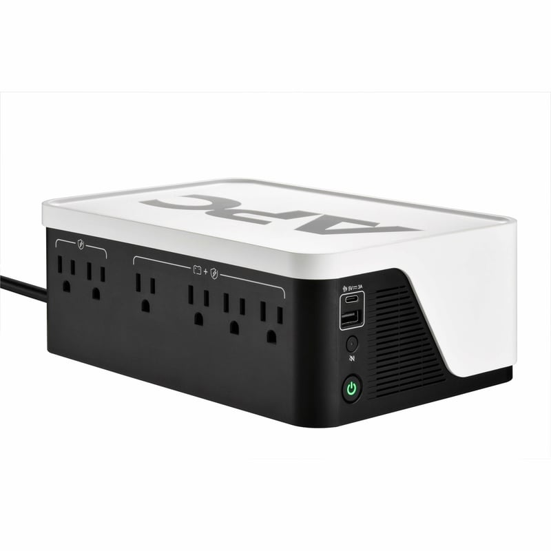 APC by Schneider Electric Back-UPS 700VA Floor/Wall mountable UPS - Thumbnail 1