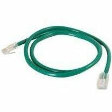 Quiktron Q-Series Patch Cords, CAT5E, Non-Booted, Green, 4 FT