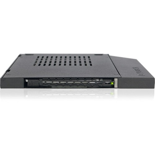 Icy Dock ToughArmor MB411SPO-2B Drive Bay Adapter for 5.25" - Serial ATA/600 Host Interface Internal - Black - Thumbnail 1