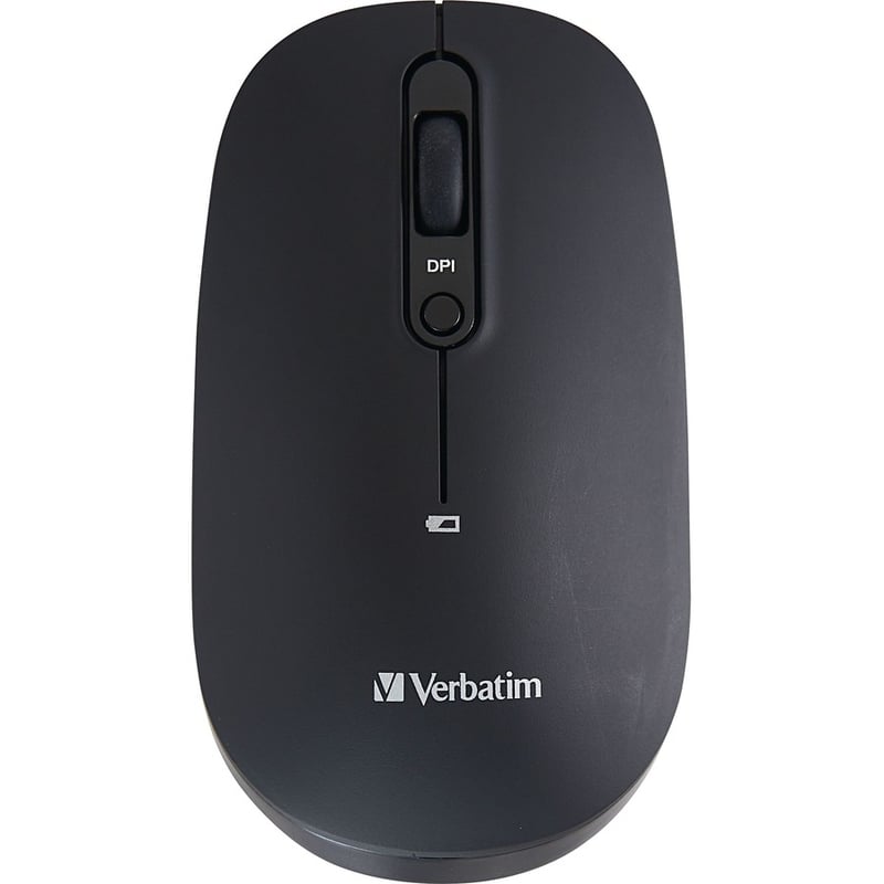 Verbatim Multi-Device Wireless Rechargeable Optical Mouse - Black - Thumbnail 3