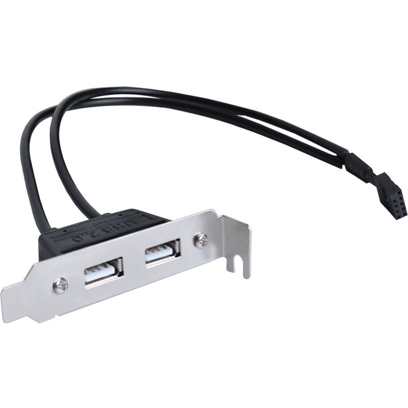 SIIG 2-Port USB 2.0 Low Profile Extension Bracket - Thumbnail 1