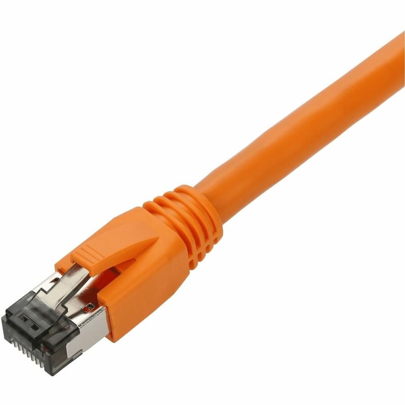 AddOn 3ft Orange CAT 8 Shielded (S/FTP) PVC Ethernet Cable Snagless Easy Boot RJ-45 M/M - Thumbnail 2