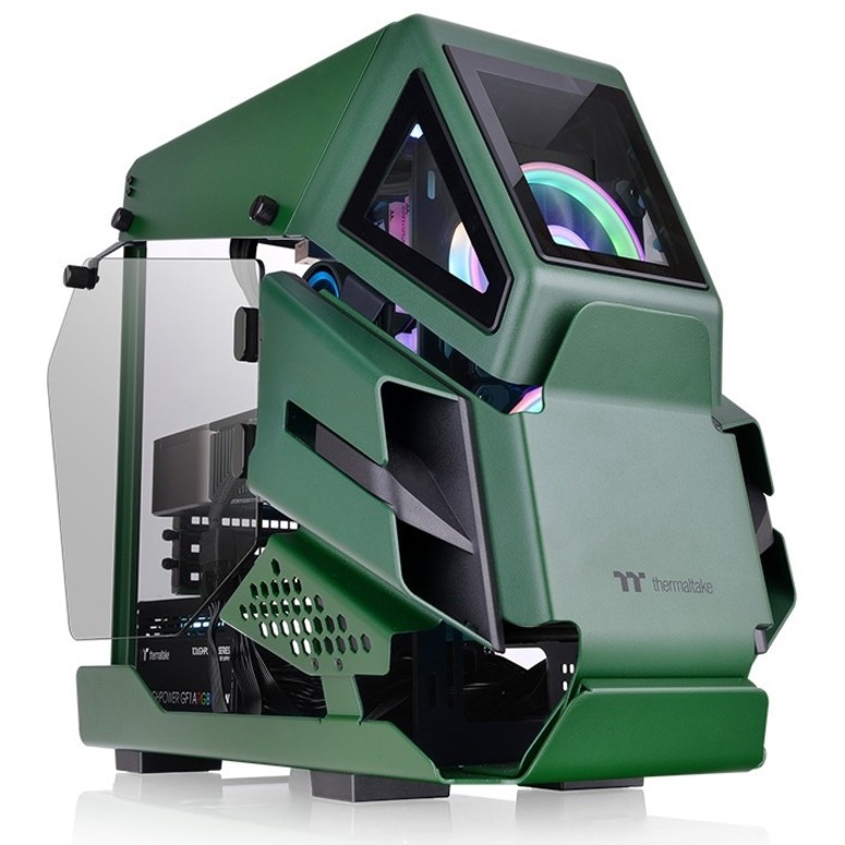Thermaltake AH T200 Racing Green Micro Chassis - Thumbnail 5