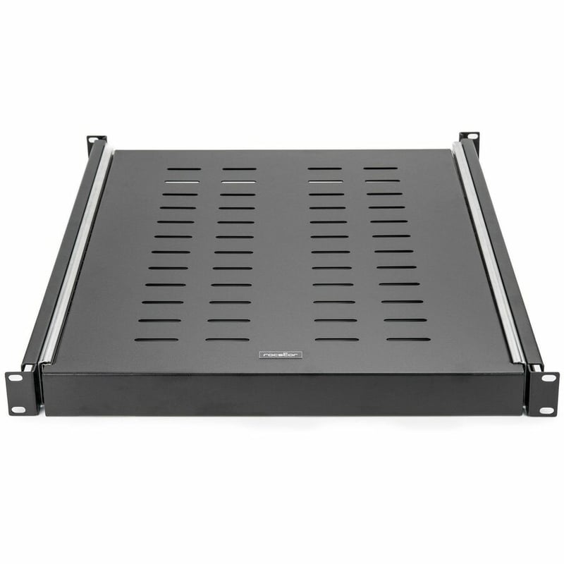 Rocstor 19" Adjustable Sliding Server Rack Cabinet Shelf - Thumbnail 2