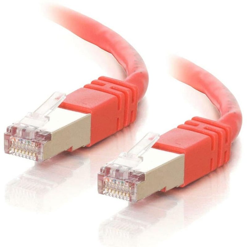 7FT CAT5E MOLDED STP CABLE-RED - Thumbnail 1