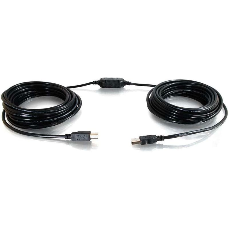 C2G 12m (40ft) USB Cable - USB A to USB B Cable - Active - Center Boost - Thumbnail 1
