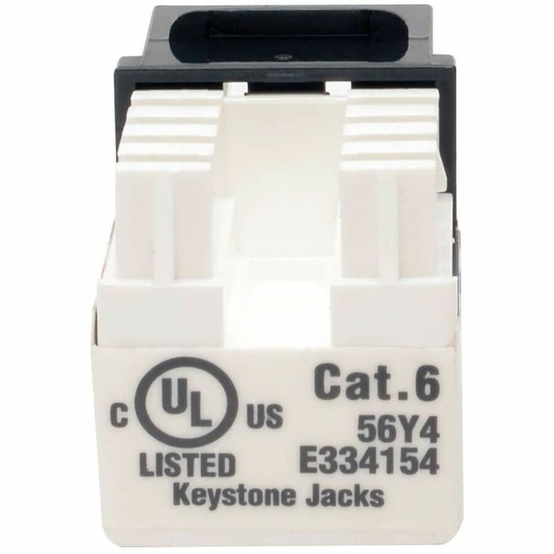 Tripp Lite by Eaton Cat6/Cat5e 110 Style Punch Down Keystone Jack - Black 10-Pack TAA - Thumbnail 3