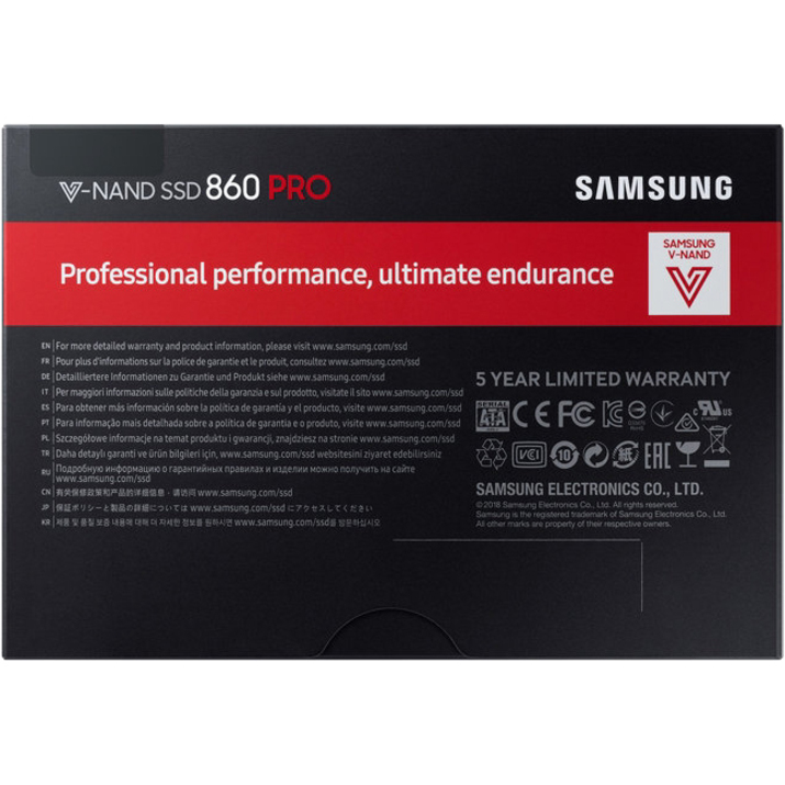 Samsung 860 PRO MZ-76P2T0BW 2 TB Solid State Drive - 2.5" Internal - SATA (SATA/600) - Thumbnail 5