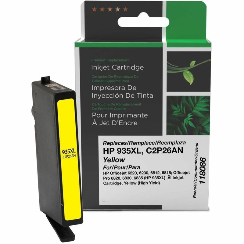 Clover Imaging Remanufactured High Yield Yellow Ink Cartridge for HP 935XL (C2P26AN) - Thumbnail 1