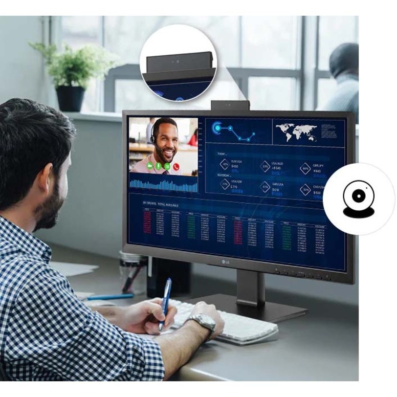 LG 24CN650N-6A All-in-One Thin Client - Intel Celeron J4105 Quad-core (4 Core) 1.50 GHz - Thumbnail 4
