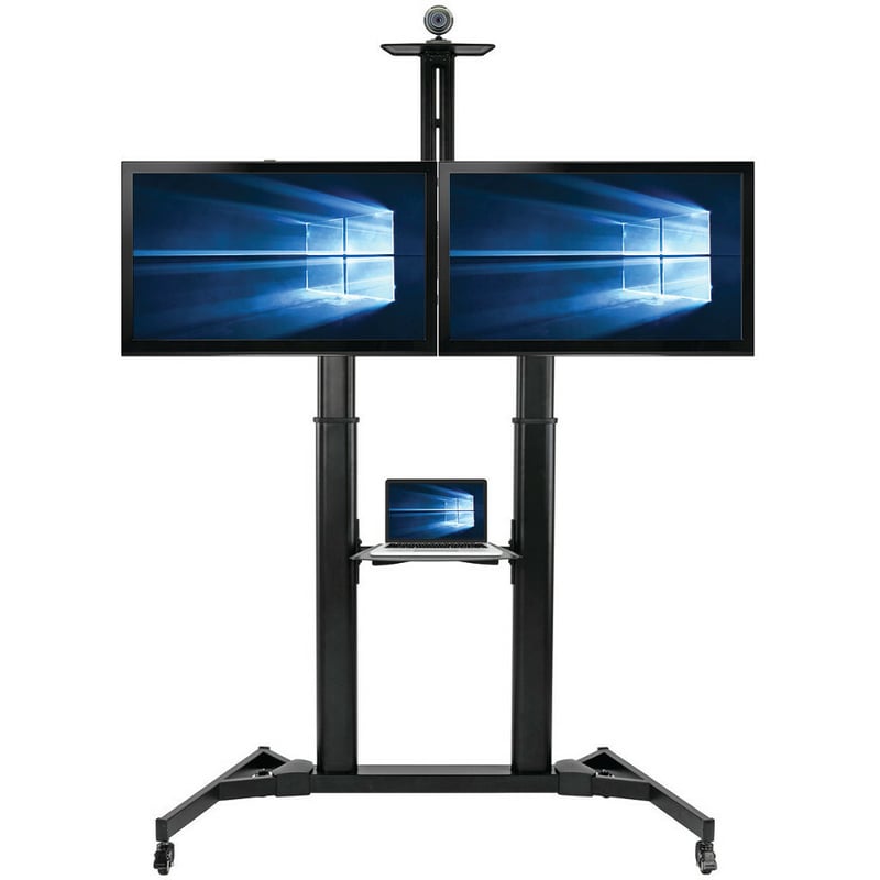 Eaton Tripp Lite Series Rolling Dual-Screen TV/Monitor Cart - For Two 35" to 45" TVs and Monitors, Side-by-Side Mounting - Thumbnail 2