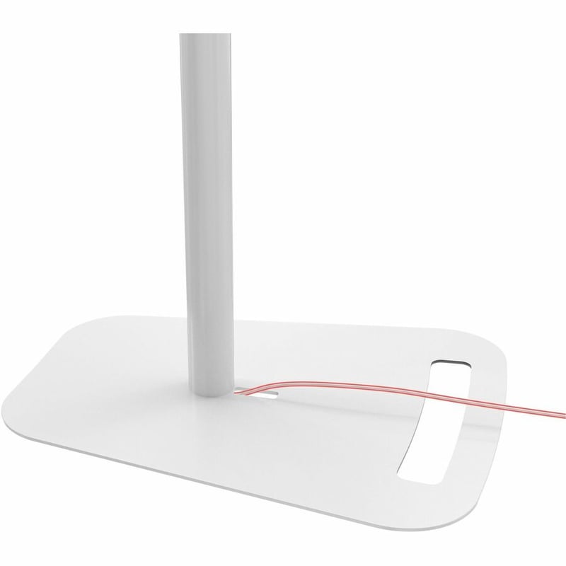 CTA Digital Premium Security Swan Neck Floor Stand with VESA Plate (White) - Thumbnail 4