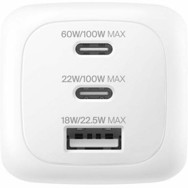 100W 3PORT GAN WALL CHARGER (BUILT-IN US PLUG) - Thumbnail 5
