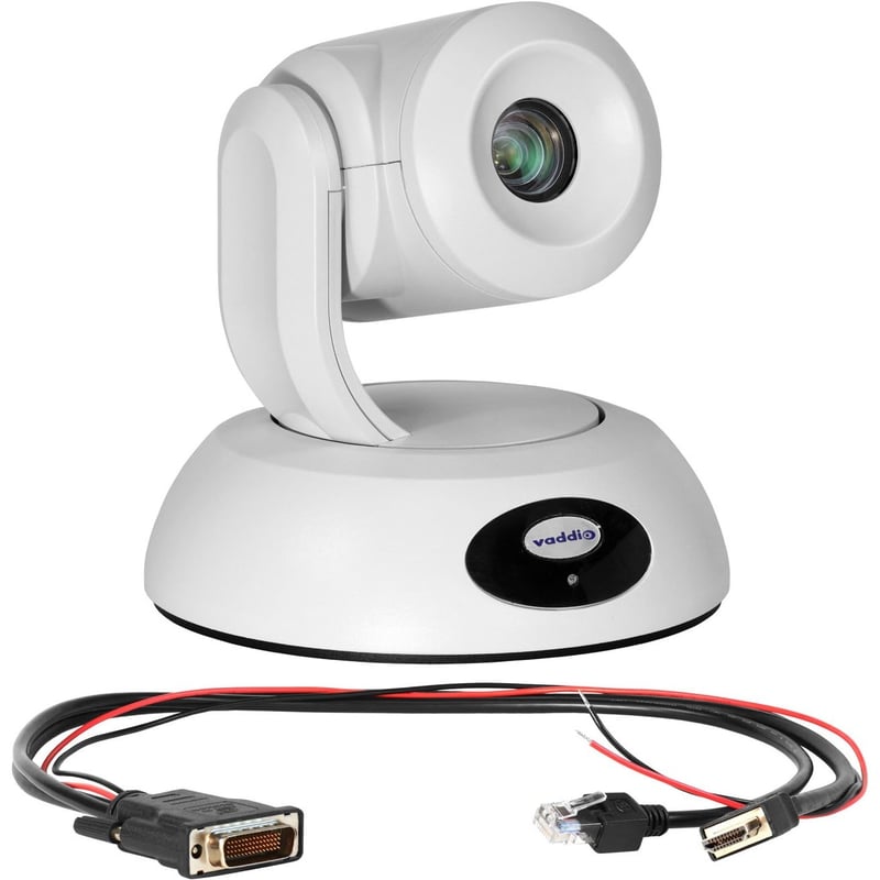 Vaddio RoboSHOT 12E HDMI PTZ Camera - For Polycom Codecs - White - Thumbnail 1