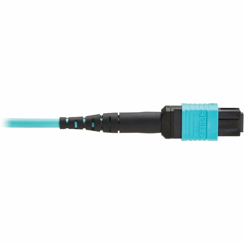 Eaton Tripp Lite Series 100G Multimode 50/125 OM4 Fiber Optic Cable (12F MPO/MPO-PC F/F), Type-A Polarity, OFNP, Aqua, 5 m (16.4 ft.), TAA - Thumbnail 5