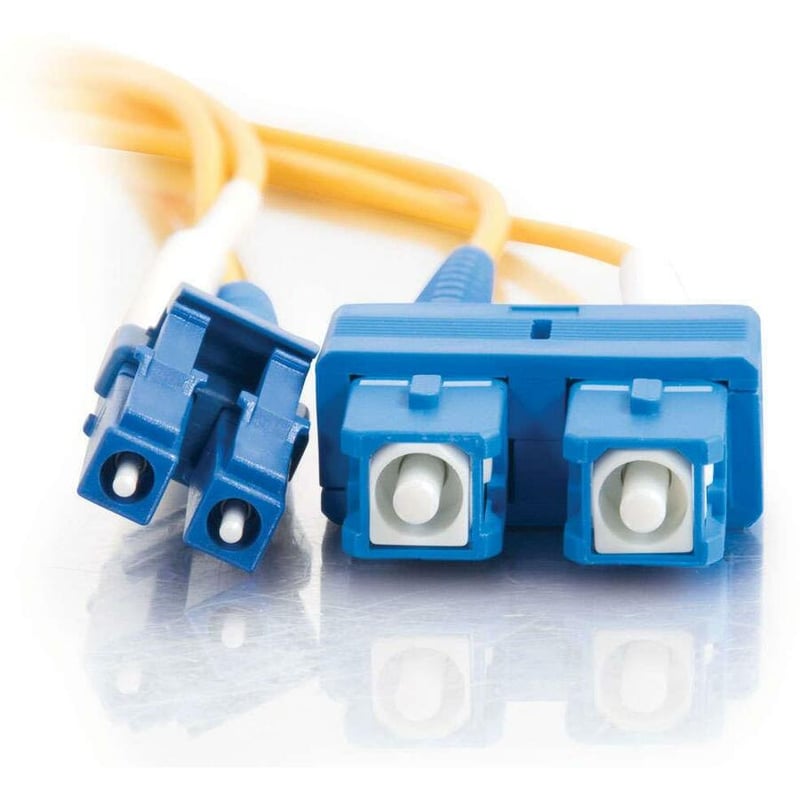 C2G-8m LC-SC 9/125 OS1 Duplex Singlemode PVC Fiber Optic Cable (LSZH) - Yellow - Thumbnail 3
