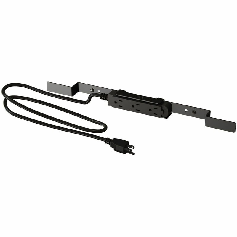Peerless-AV Electrical Outlet Strip with Cord Wrap - 3 - 20 ft Cord